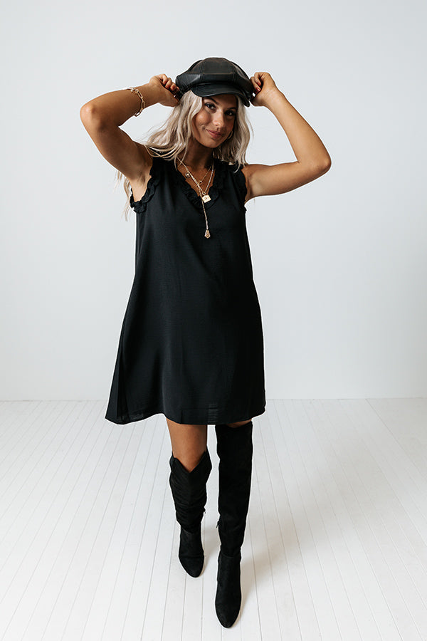 Chardonnay Babe Shift Dress In Black Image - 4
