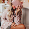 Stolen Moment Clutch In Blush Image - 1