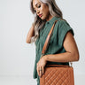 Starts With Love Faux Leather Crossbody In Brown Image - 1