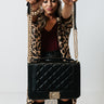 Starts With Love Faux Leather Crossbody In Black Image - 1