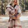 Autumn Woods Plaid Coat In Blush Image - 1