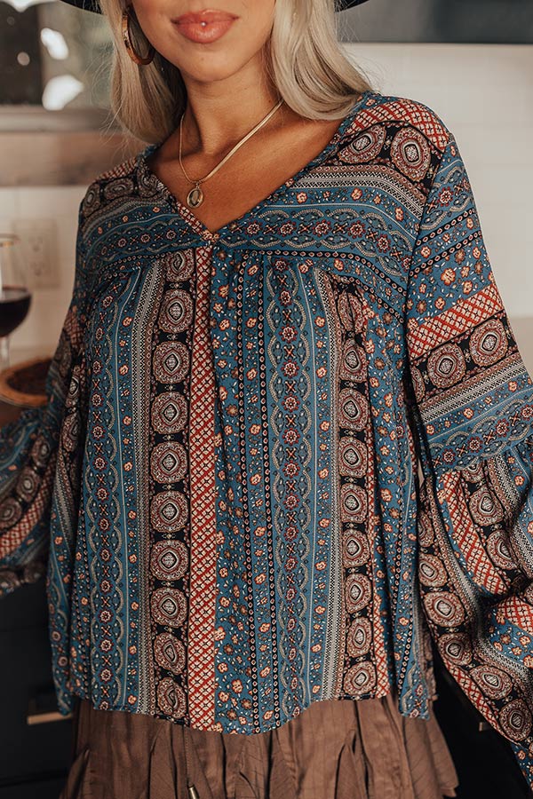 Stroke Of Genius Paisley Top Image - 2