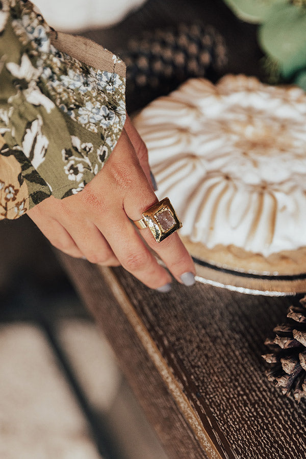 Buried Treasure Druzy Ring In Purple Image - 2