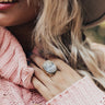 Call Me Angel Druzy Ring In Grey Image - 1