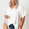 Genuine Love Shift Top In White Curves Image - 1