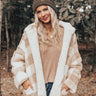 Cold Rush Reversible Sherpa Jacket In Warm Taupe Image - 1