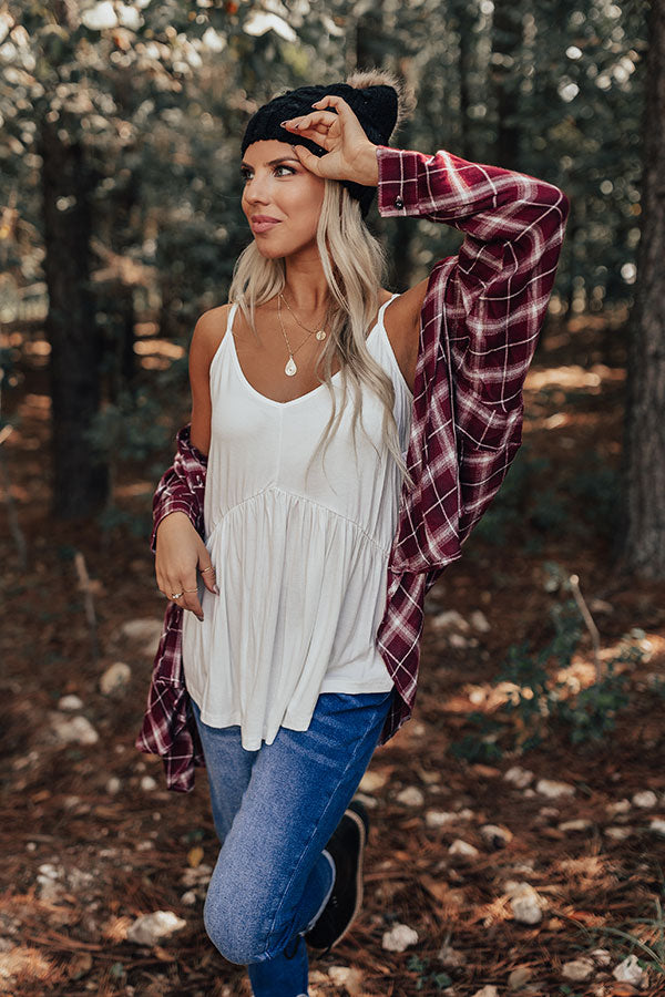 Make Your Debut Babydoll Top In White Image - 3