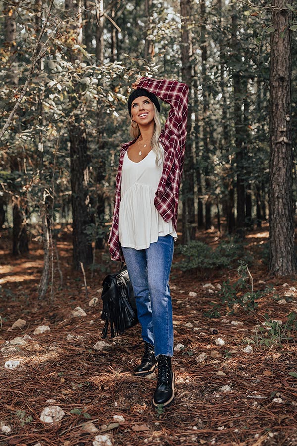 Make Your Debut Babydoll Top In White Image - 4