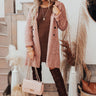 Wine In Winter Park Light Weight Coat In Blush Image - 1