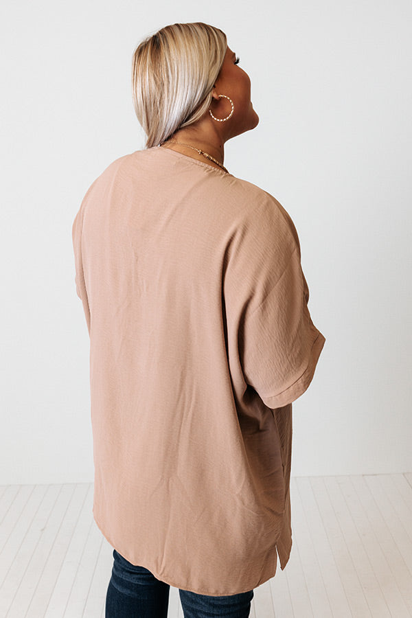 Golden Quiet Love Top