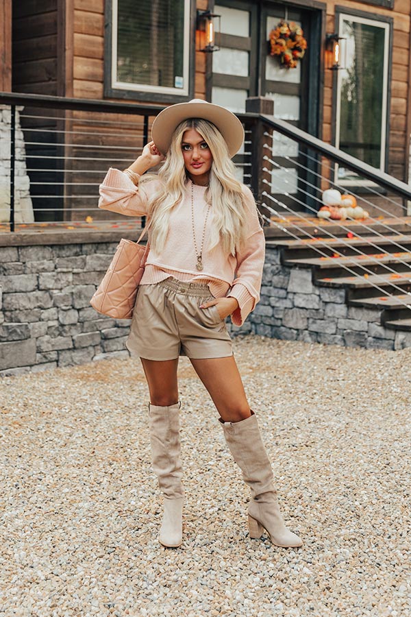 Quaint Cottage Sweater In Pink Image - 1