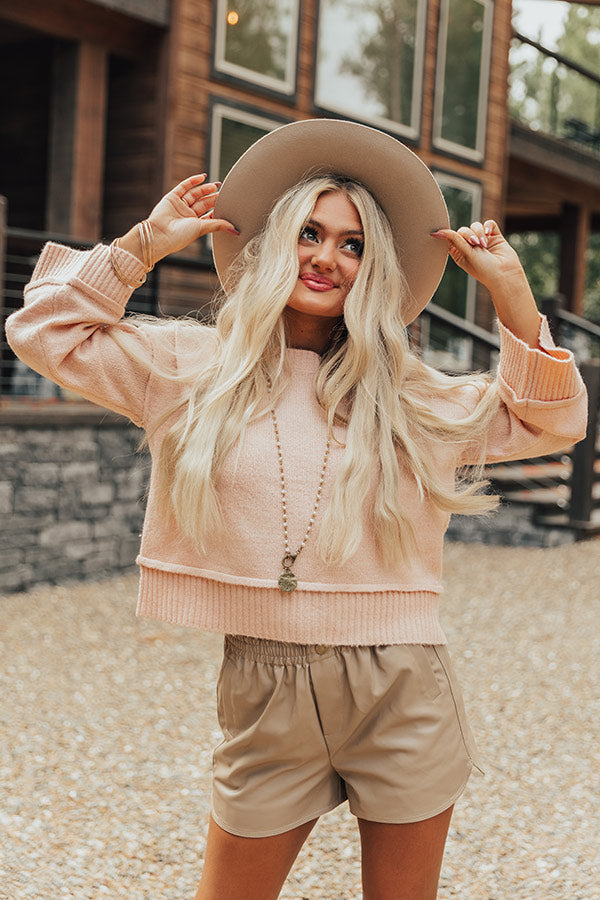 Quaint Cottage Sweater In Pink Image - 1
