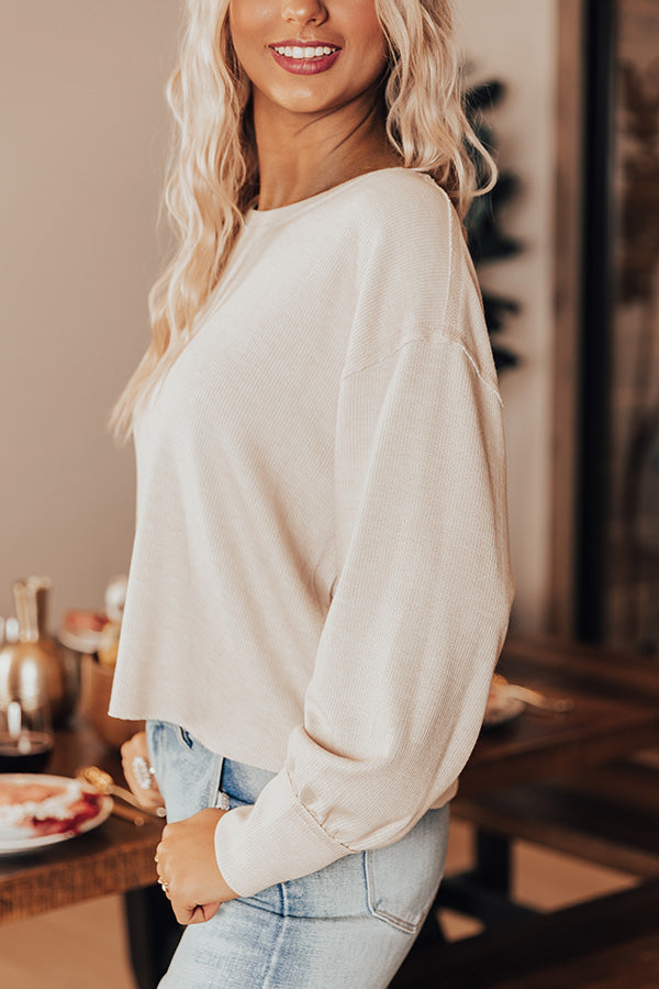 Can You Hear The Music Shift Top In Light Birch Image - 4