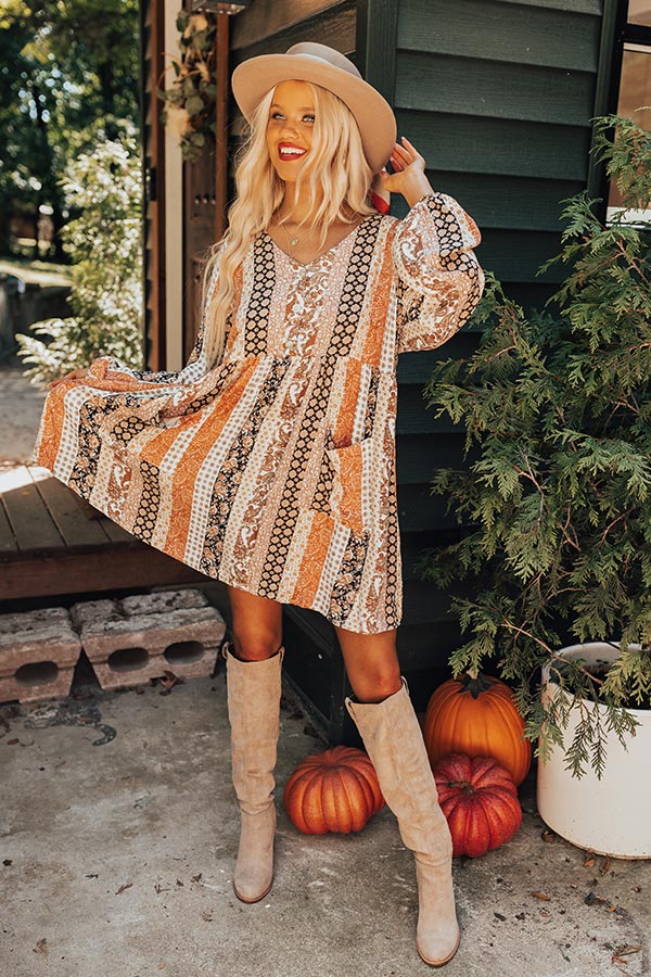 Keep Smiling Stripe Shift Dress Image - 1