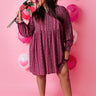 Path To Love Floral Babydoll Dress In Berry Curves Image - 1