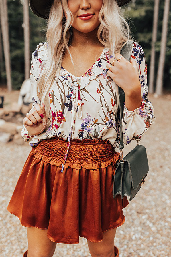 Say Something Sweet Floral Shift Top Image - 4