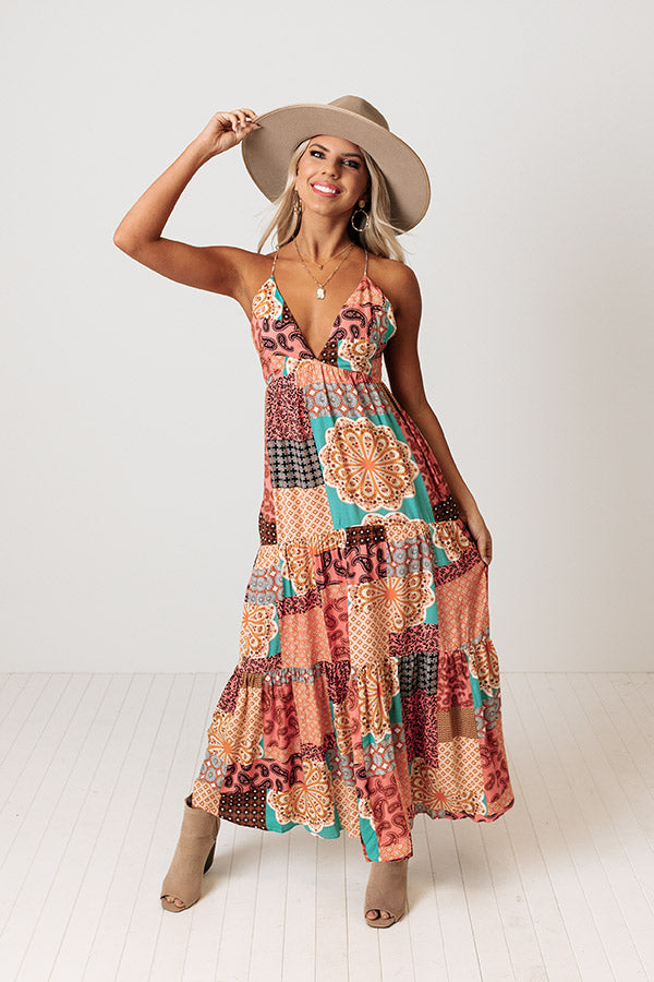 Upswing Colorblock Maxi In Orange Image - 2