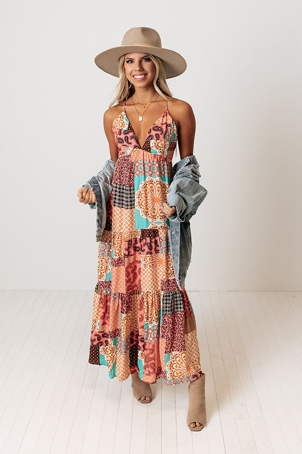 Upswing Colorblock Maxi In Orange Image - 1