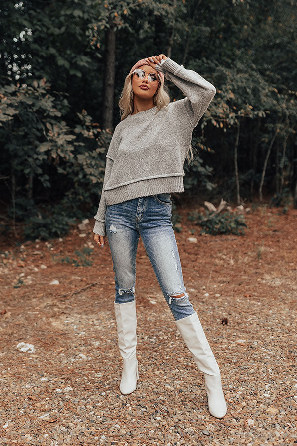 Quaint Cottage Sweater In Grey Image - 1