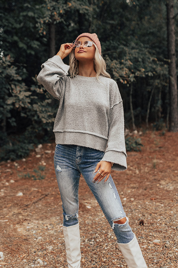 Quaint Cottage Sweater In Grey Image - 1