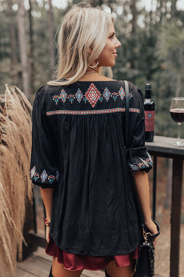 On My Heart Embroidered Shift Top • Impressions Online Boutique