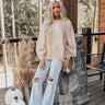 Cozy Conditions Leopard Sweater In Rose Quartz Image - 1