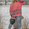 Brooklyn Blizzard Sweater In Pink Curves Image - 1