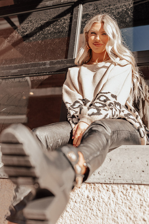 Brooklyn Blizzard Sweater In Light Beige Image - 2