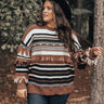 Cozy Point Fringe Sweater Curves Image - 1