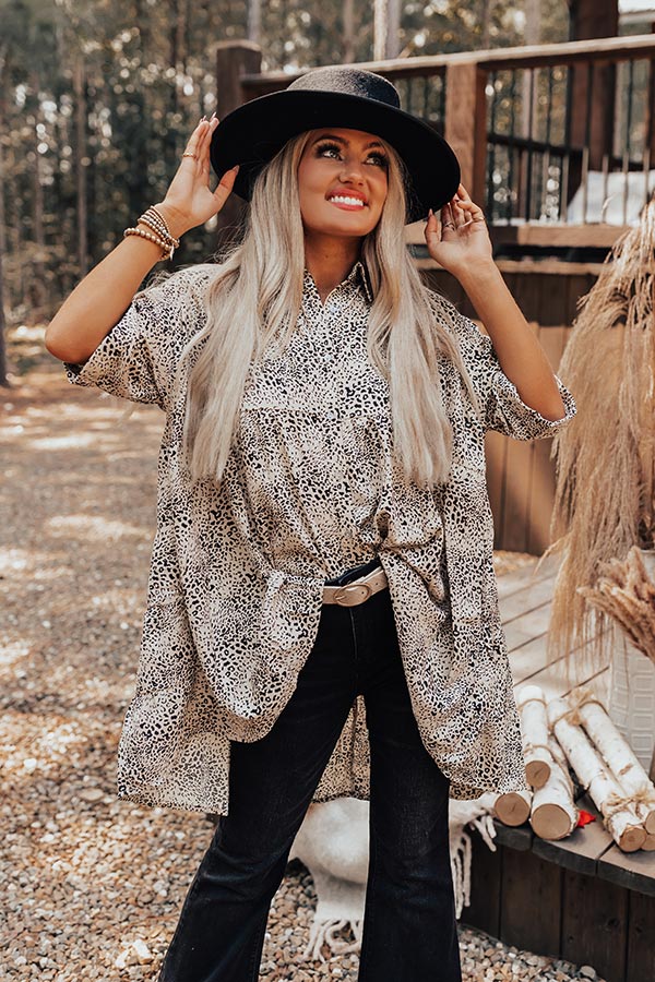 Style Leader Babydoll Top In Light Beige Image - 4