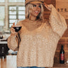 Cozy Conditions Leopard Sweater In Iced Latte Image - 1
