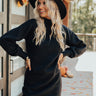 Winter Views Sweater Dress In Black Image - 1