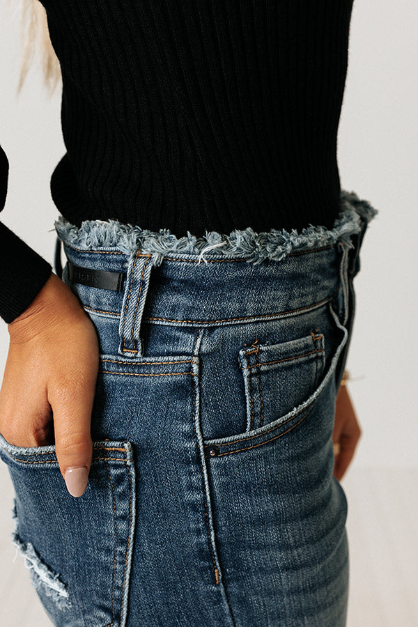 Risen The Nancie High Waist Frayed Skinny Image - 2