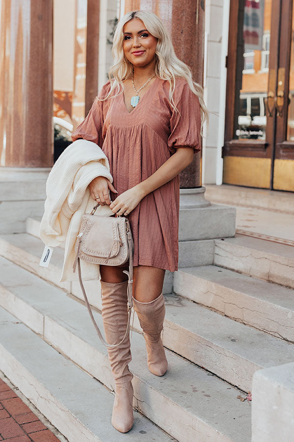 Forever Stylish Dress in Rustic Rose