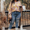 The Winette Floral Top in Mustard Curves Image - 1