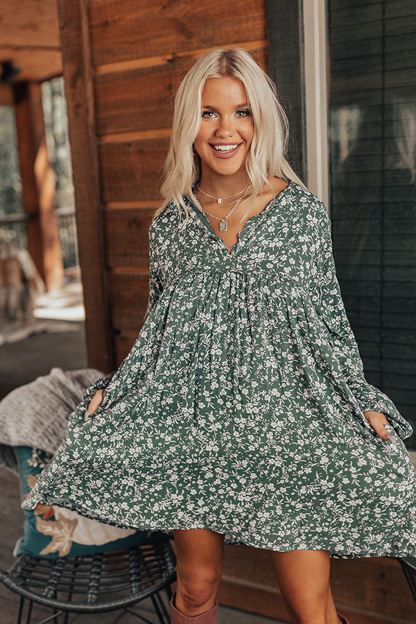 Soho Sweetness Floral Babydoll Dress in Dark Pear • Impressions Online ...