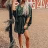 Spotlight Romance Snake Print Dress in Hunter Green Image - 1