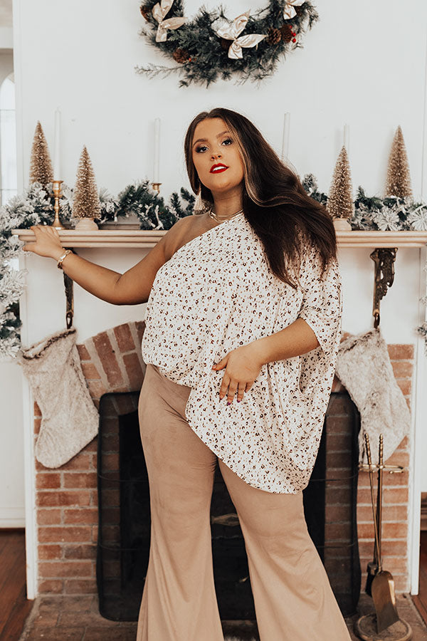 Letter Of Love Leopard Top in Ivory Curves Image - 4