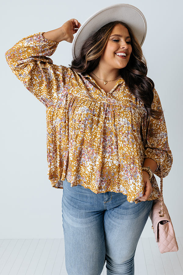 Infinitely Grateful Babydoll Top In Latte Curves main image 0