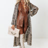 Looking At London Snake Print Duster Overly in Brown Image - 1