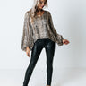 Style A La Mode Snake Print Shift Top Image - 1