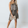 You Had Me At Cocktails Snake Print Dress Image - 1