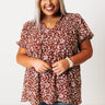 Thankful Babe Floral Shift Top Curves Image - 1