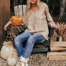 Autumn Affair Knit Sweater In Iced Latte Image - 1