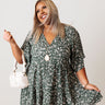 Boho In Soho Floral Shift Dress in Dark Pear Curves Image - 1