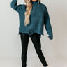 Simmering Love Distressed Sweater Image - 1