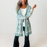Soho Townhouse Knit Cardigan In Aqua Image - 1
