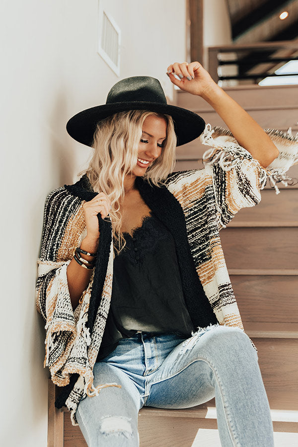 Show Love Knit Cardigan In Black Image - 5