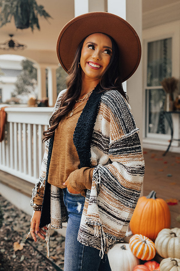 Show Love Knit Cardigan In Black Image - 2