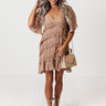 Denver Coffee Date Shift Dress In Taupe Image - 1